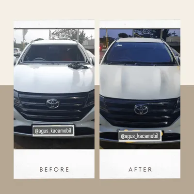 Hasil penggantian kaca depan mobil sedan - Agus Kaca Mobil